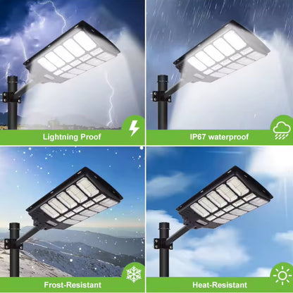 Solar Street Light with Motion Sensor, 3000W