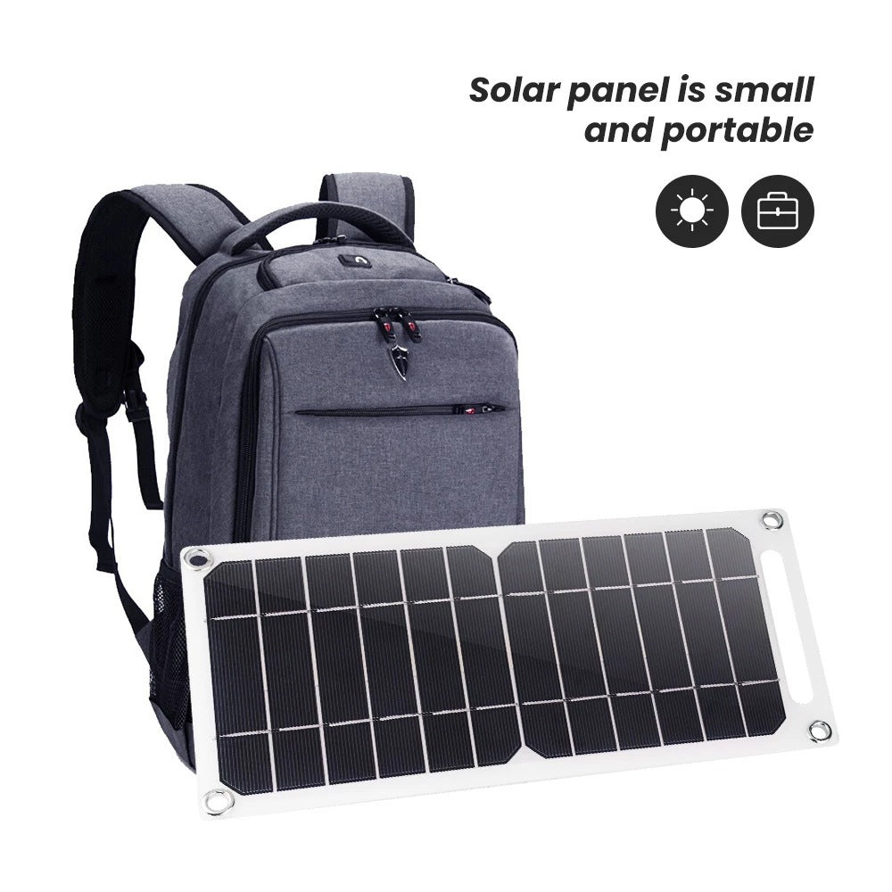 Backpack Solar Charger, 6W Monocrystalline Silicon Solar Panel