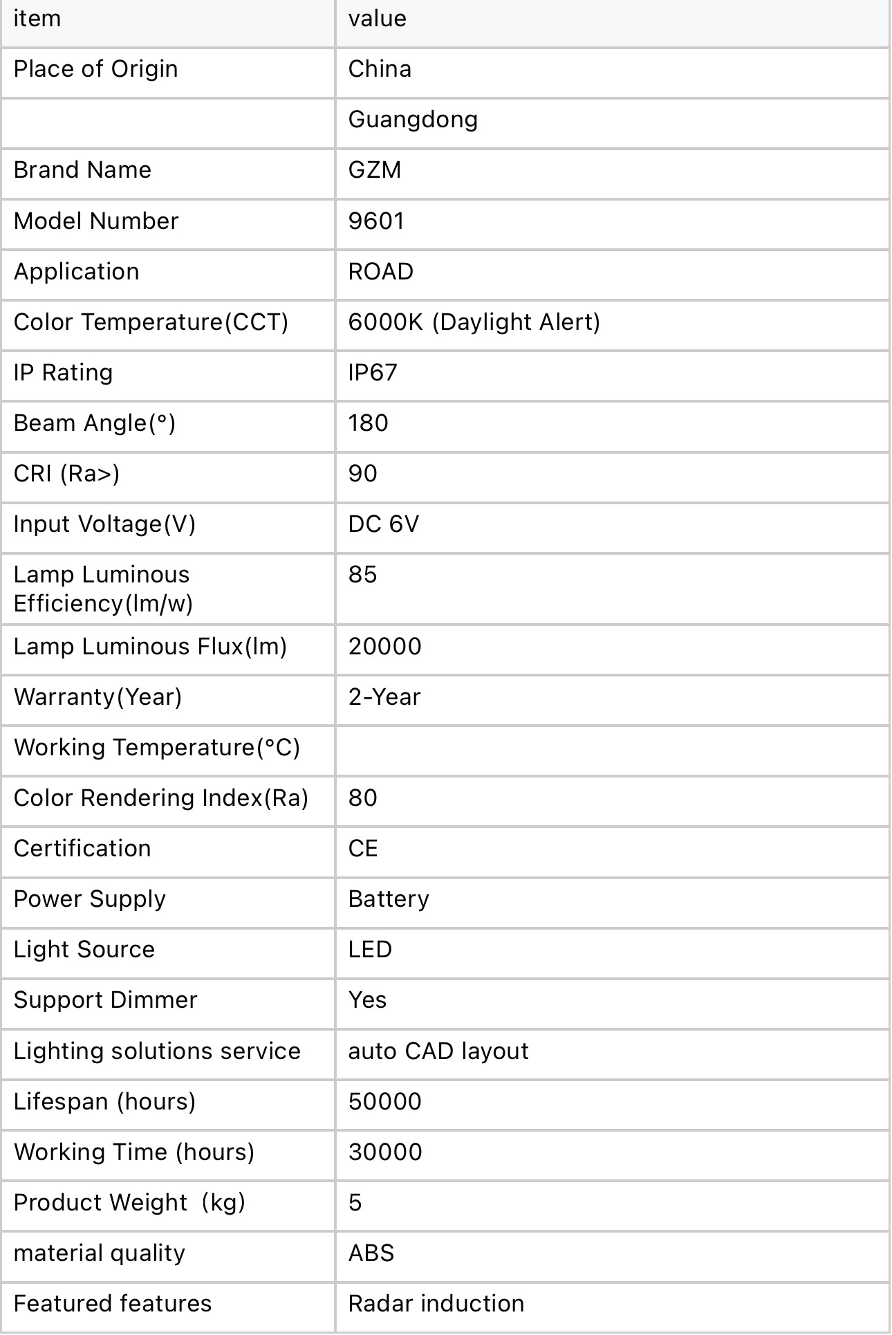 Solar Street Light with Motion Sensor, 3000W