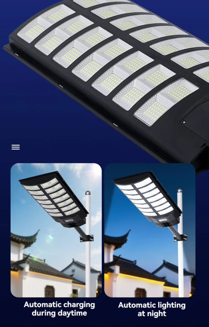 Solar Street Light, 8000W, with Motion Sensor & Remote Control