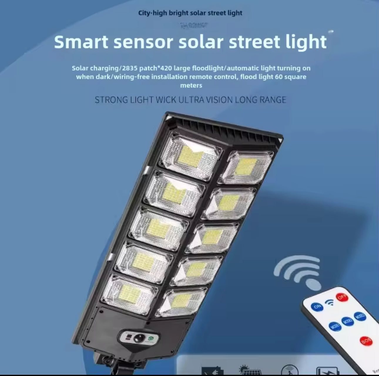 Solar Street Light / Security Light / Floodlight with Motion Sensor