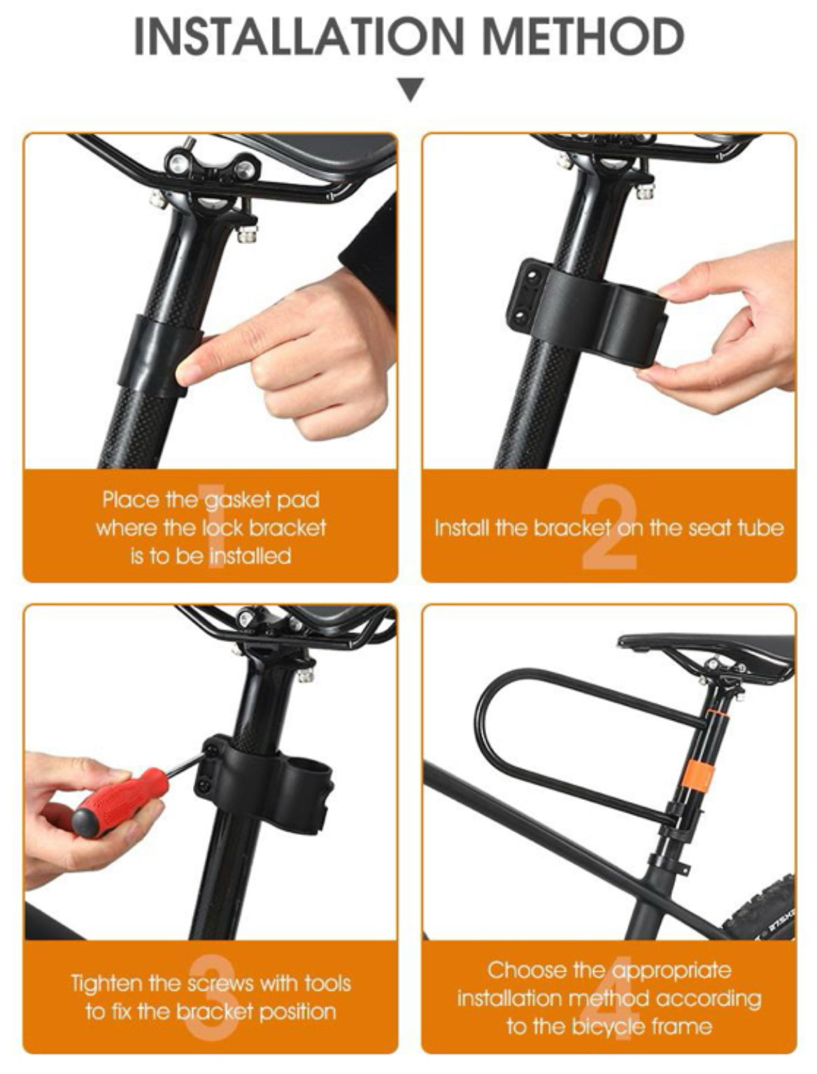 WEST BIKING Bicycle U-Lock