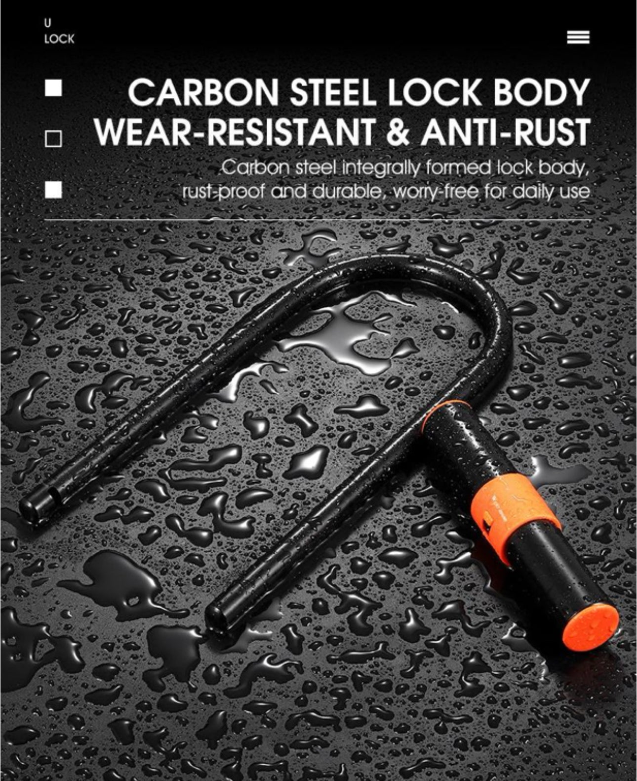 WEST BIKING Bicycle U-Lock